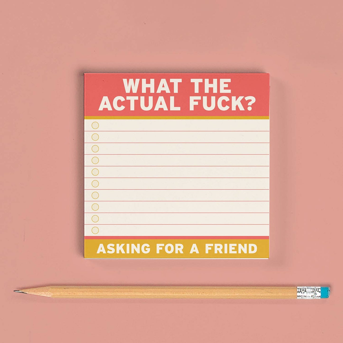 Actual Fuck Large Sticky Notes (4 x 4-inches)