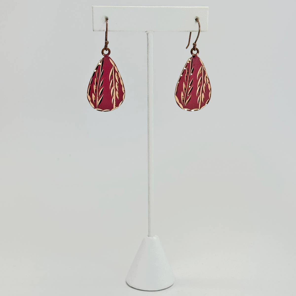 Patina Terracotta Lace Earrings