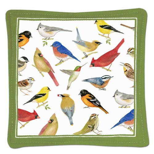 Single Spiced Mug Mat Birds