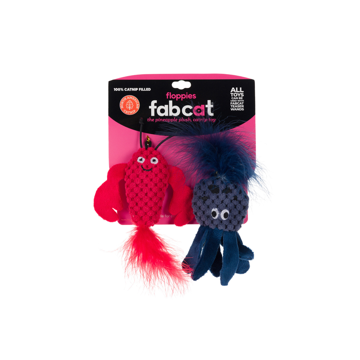 Floppy Lobster/Octopus 2-Pack Cat Toy
