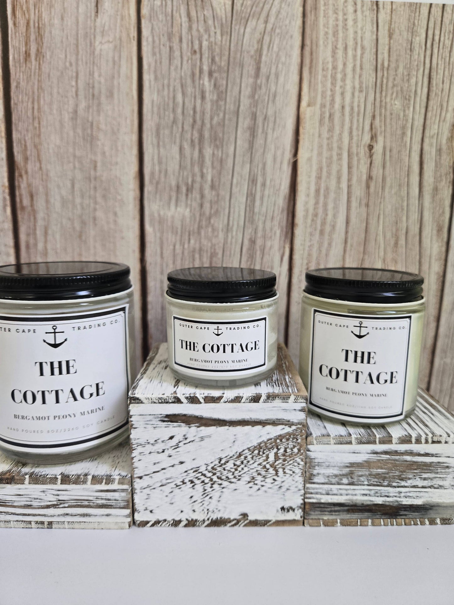 The Cottage Shop Soy Wax Crackling Wooden Wick Candle