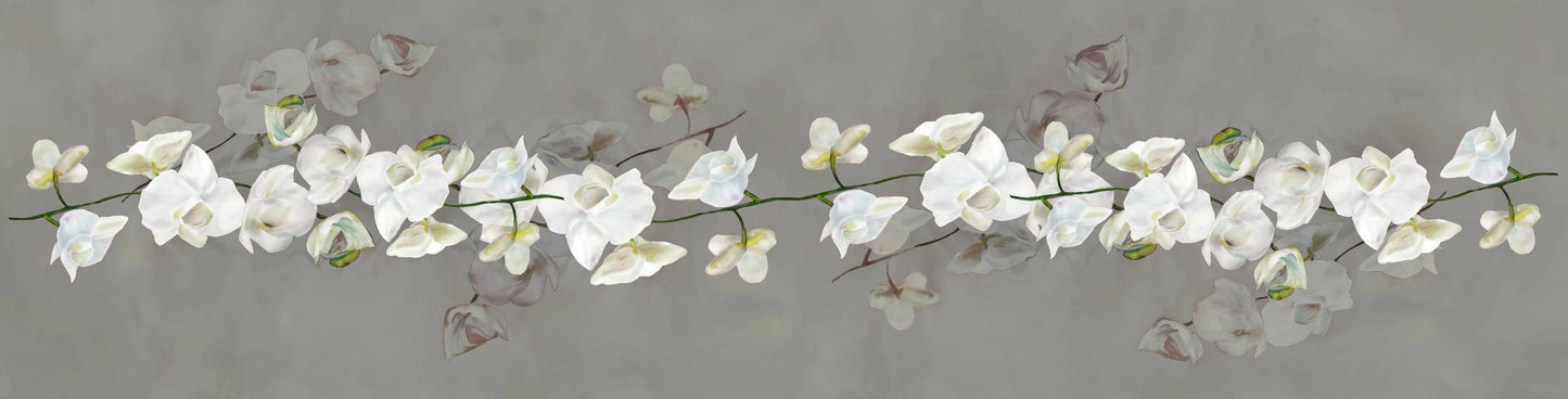 Wool Gray Scarf - Warm Scarf - Garden Lover Scarf 15"x60"