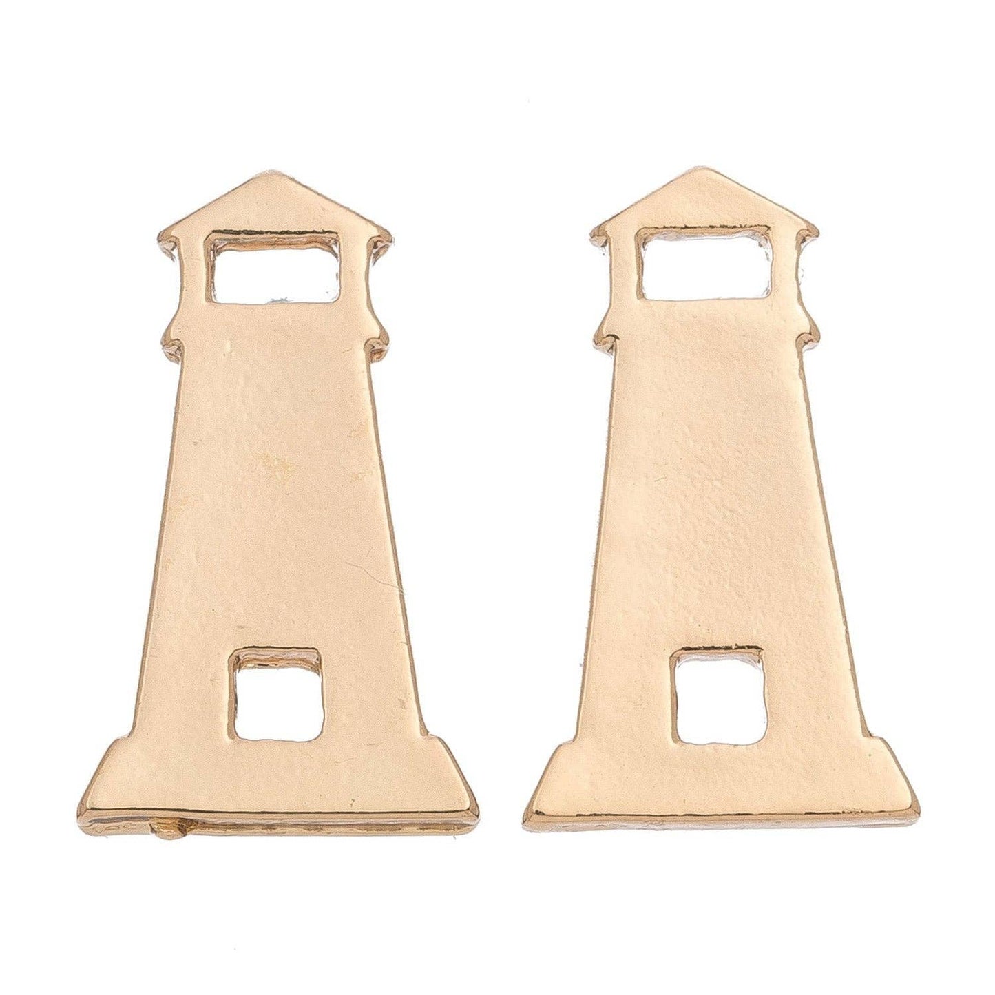 Stud Earrings Gold Lighthouse Delicates Beach Jewelry