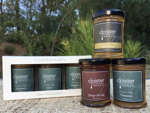 Cloister Honey Trio Sets 9oz. Lavender, Lemon, Orange