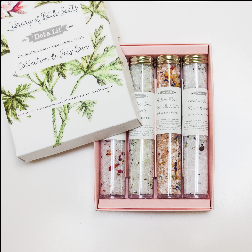 Dot & Lil Library of Bath Salts gift set