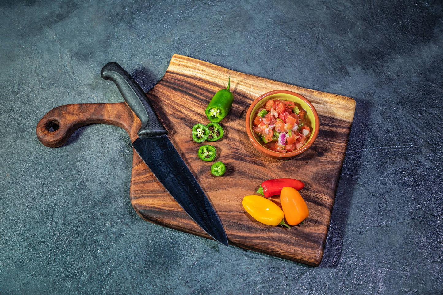 Tuckahoe Hardwoods Large Live Edge Board with Handle