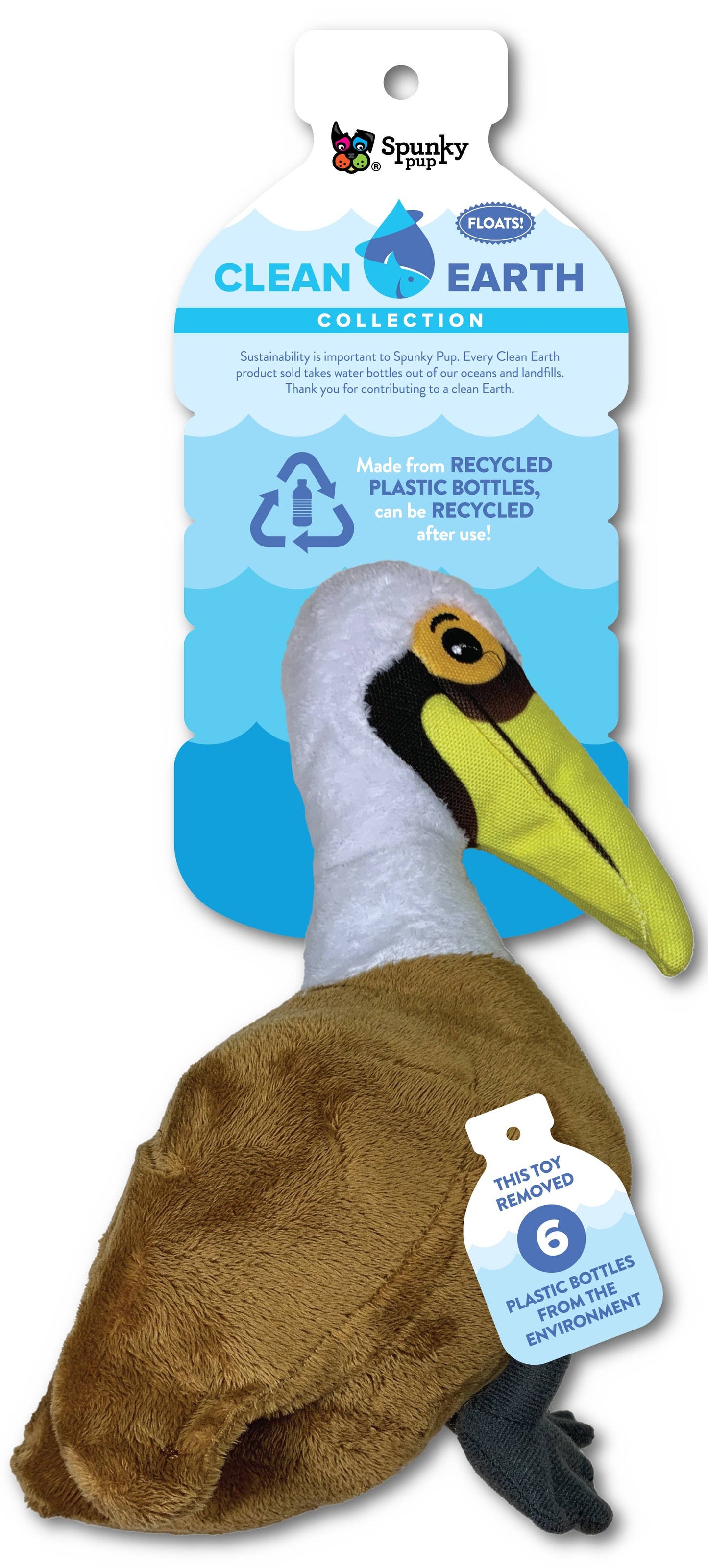 Clean Earth Recycled Plush Dog Toys - 100% Sustainable