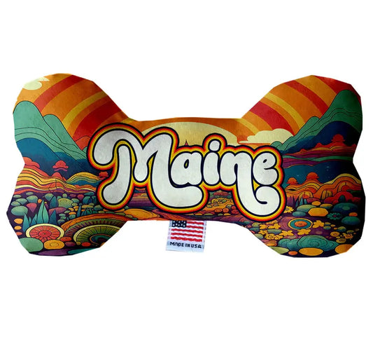 Maine Groovy Summit Bone Dog Toy