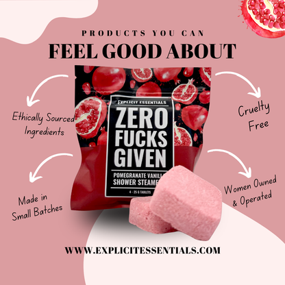 Zero Fucks Given Shower Steamers