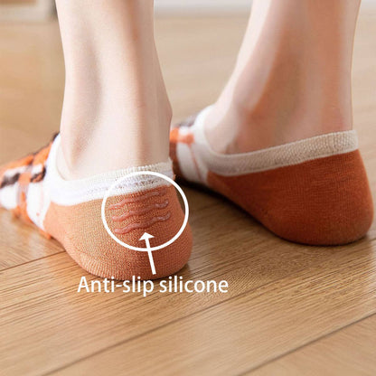 Lattice No Show Socks Women's Cotton For Flats