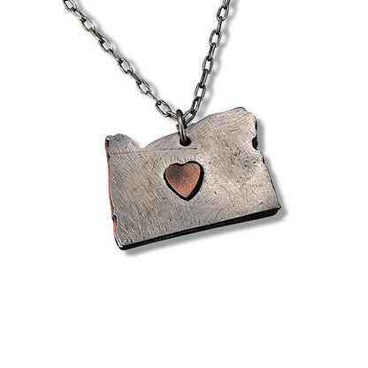 Home State Jewelry - Pewter State Necklace
