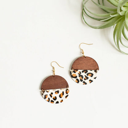Georgia Earring - White Leopard