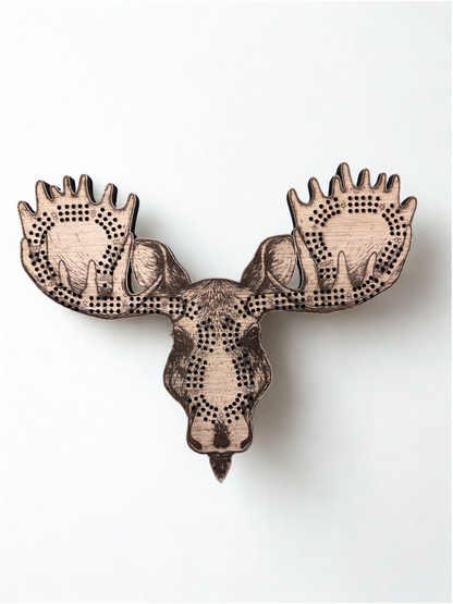 Moose Cribbage Board Set