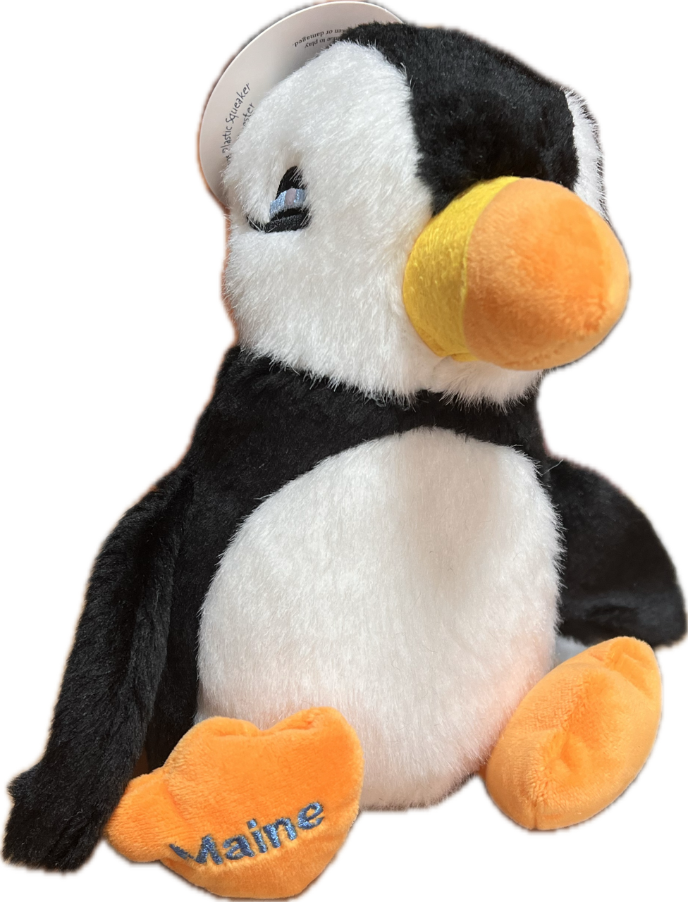 Maine Puffin plush squeaky dog toy (large)