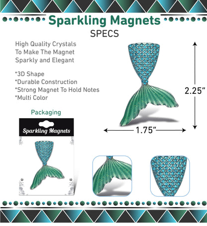 Sparkling Magnets - Mermaid Tail