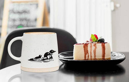 Wide Base Mug with Loons