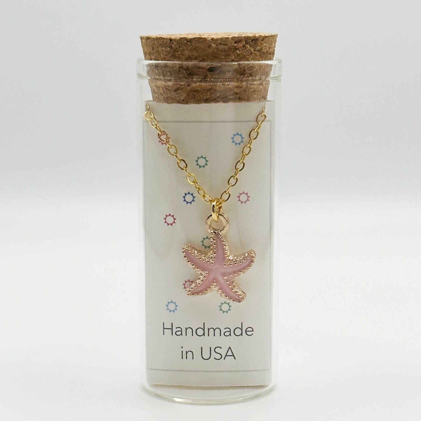 Under The Sea Charm Necklace in a Bottle - 16 Inch