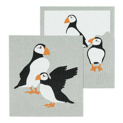 Puffins Swedish Dishcloth-6.5x8"L