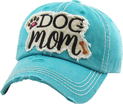 DOG MOM WASHED VINTAGE BALLCAP