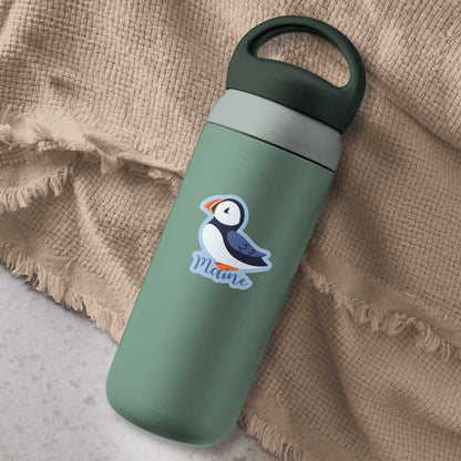 Maine Whimsical Puffin Vinyl Mini Sticker