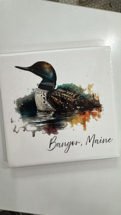 Ceramic Coasters Maine Themed