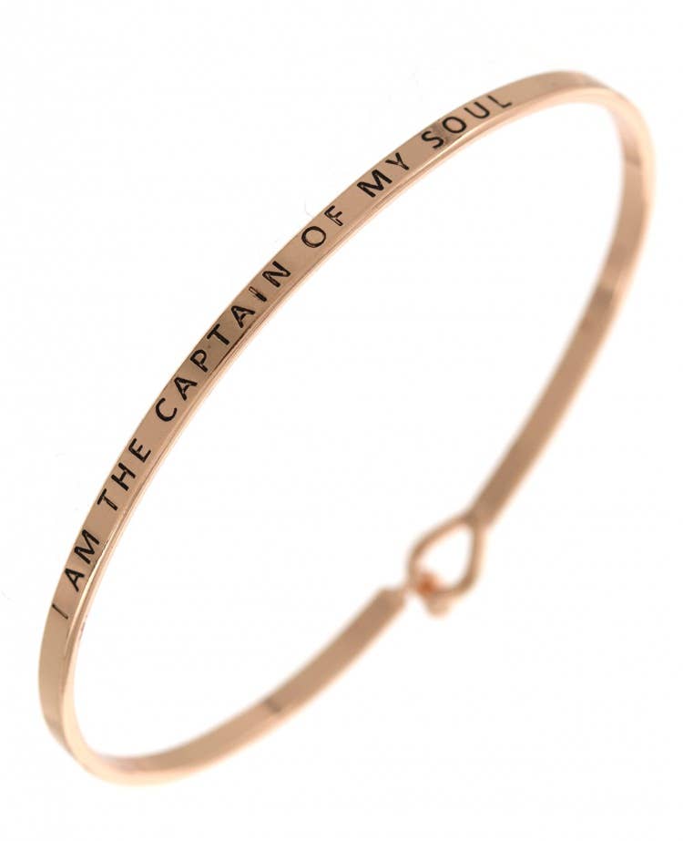 I AM THE CAPTAIN OF MY SOUL 3mm Bangle