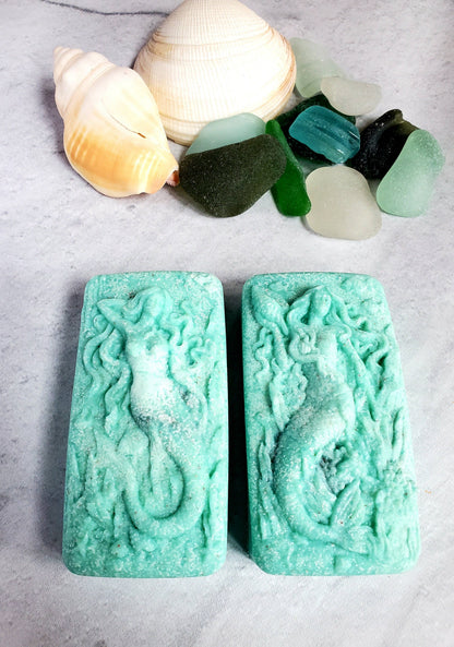Sea Salt and Sea Glass Sea Glass Salt Soap