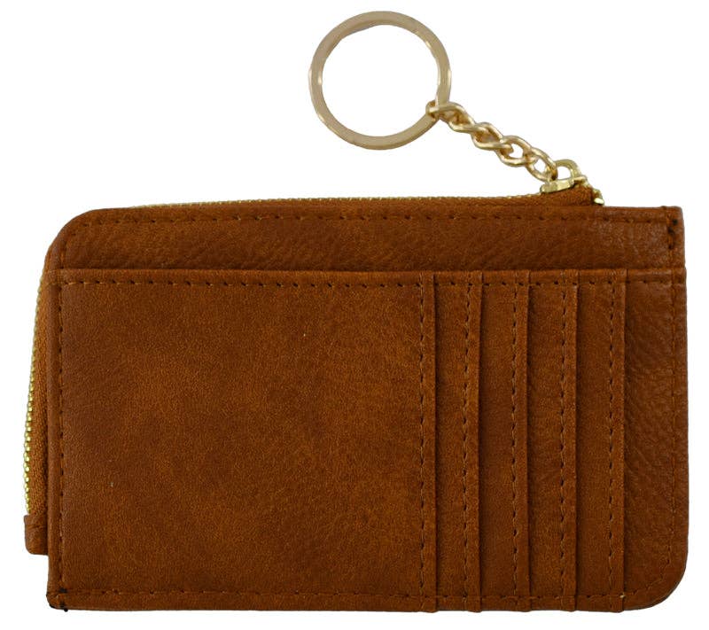 Small Faux Leather Card Holder Wallet