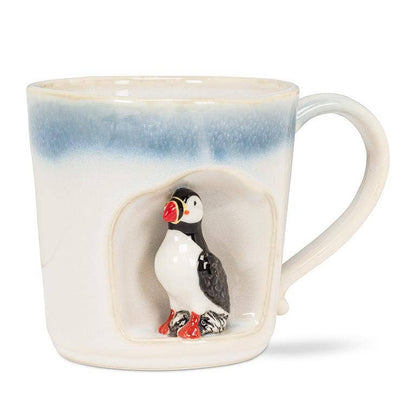 Ombre Taper Mug with Puffin-4"H(12oz)