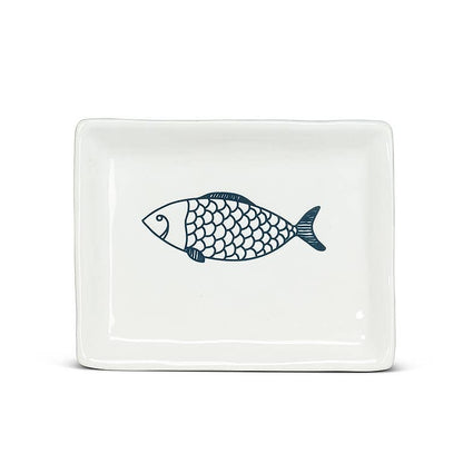 Sm Rect Fish Plate-6"