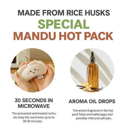 MochiTown Dumpling Heat Pack Plush
