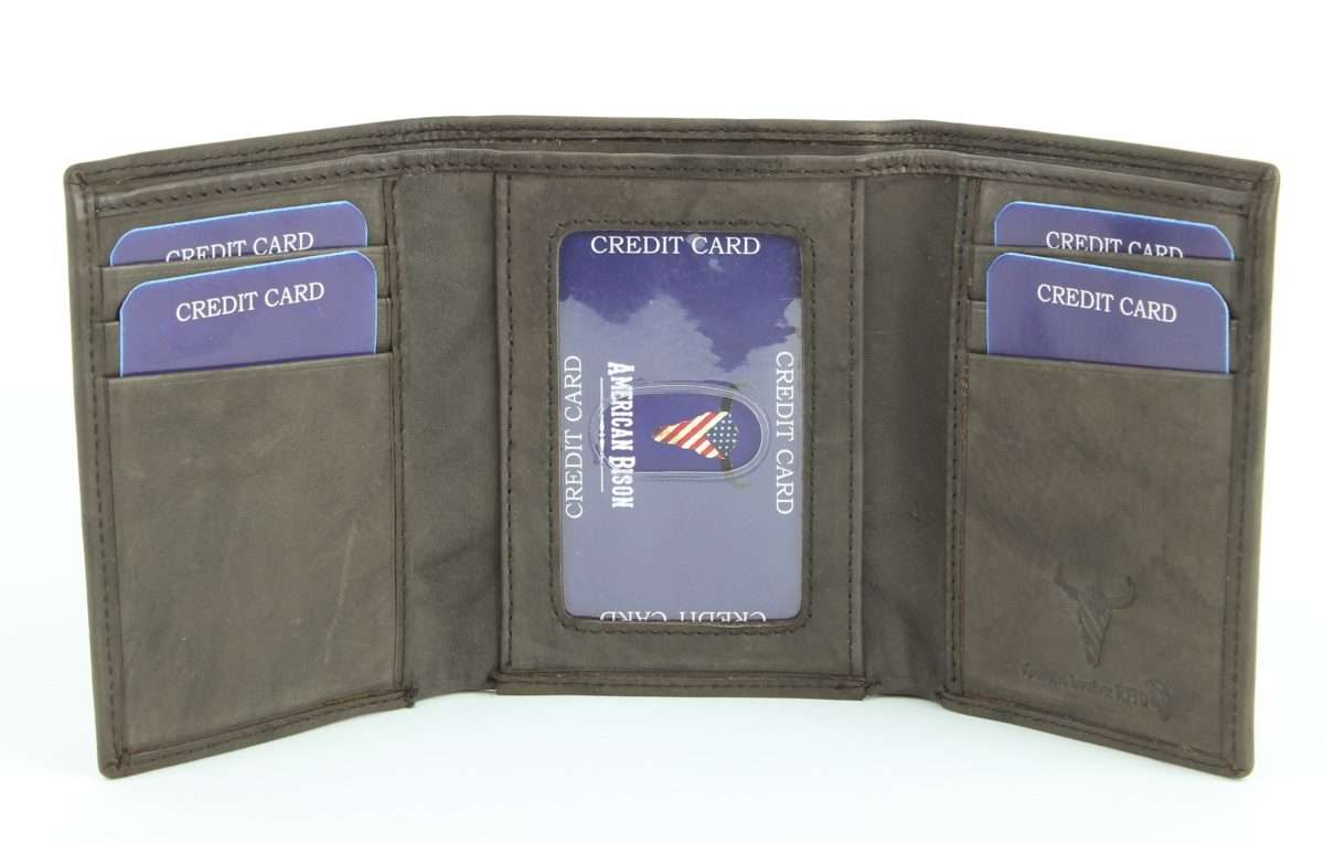 American Bison Tall Trifold Wallet