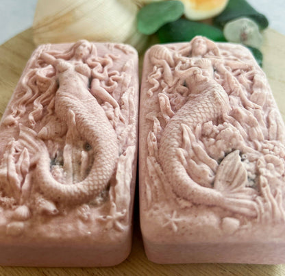 Peachy Keen Hidden Sea Glass Sea Salt Soap