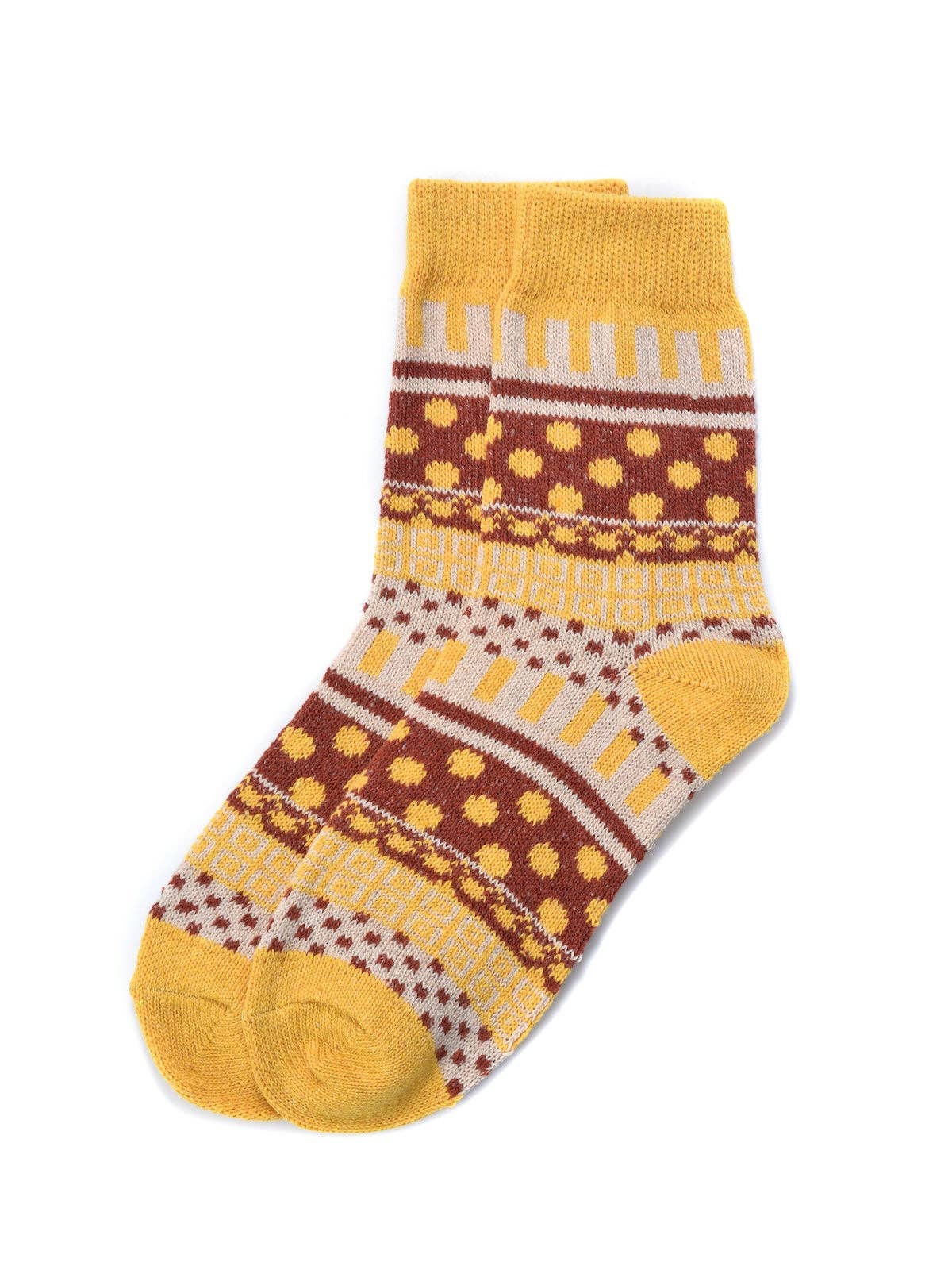 Rufia - 1 Pair of Bohemian Wool-Blend Socks