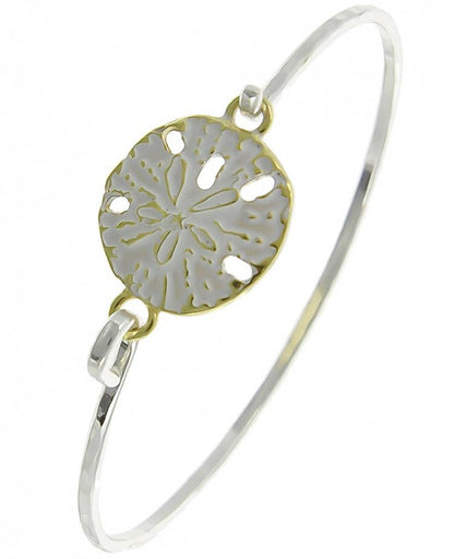Turquoise Sand Dollar Casting Bangle