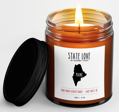 Hand Poured Maine Scented Candle