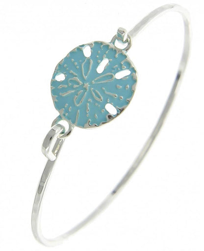 Turquoise Sand Dollar Casting Bangle