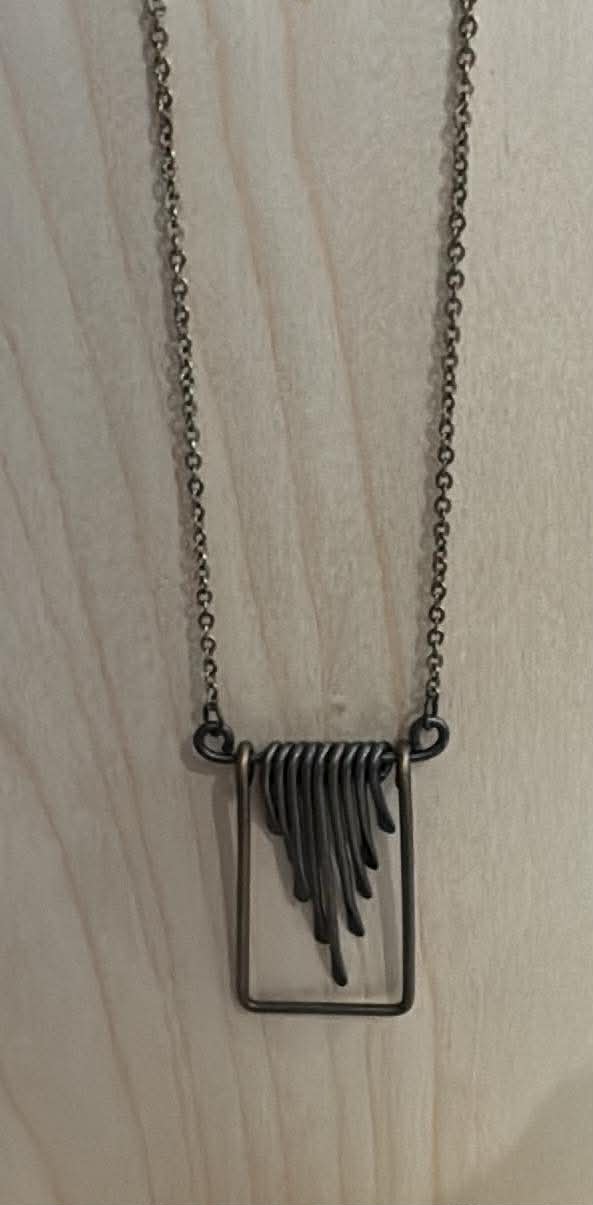 Anju Long Necklace Antique Copper