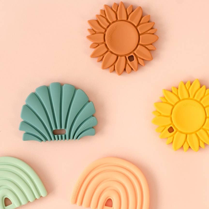 Silicone Rainbow Teether | Sage