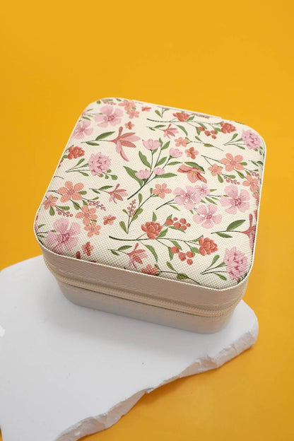 DESIGNED JEWELRY ORGANIZER TRAVEL BOX CASE
