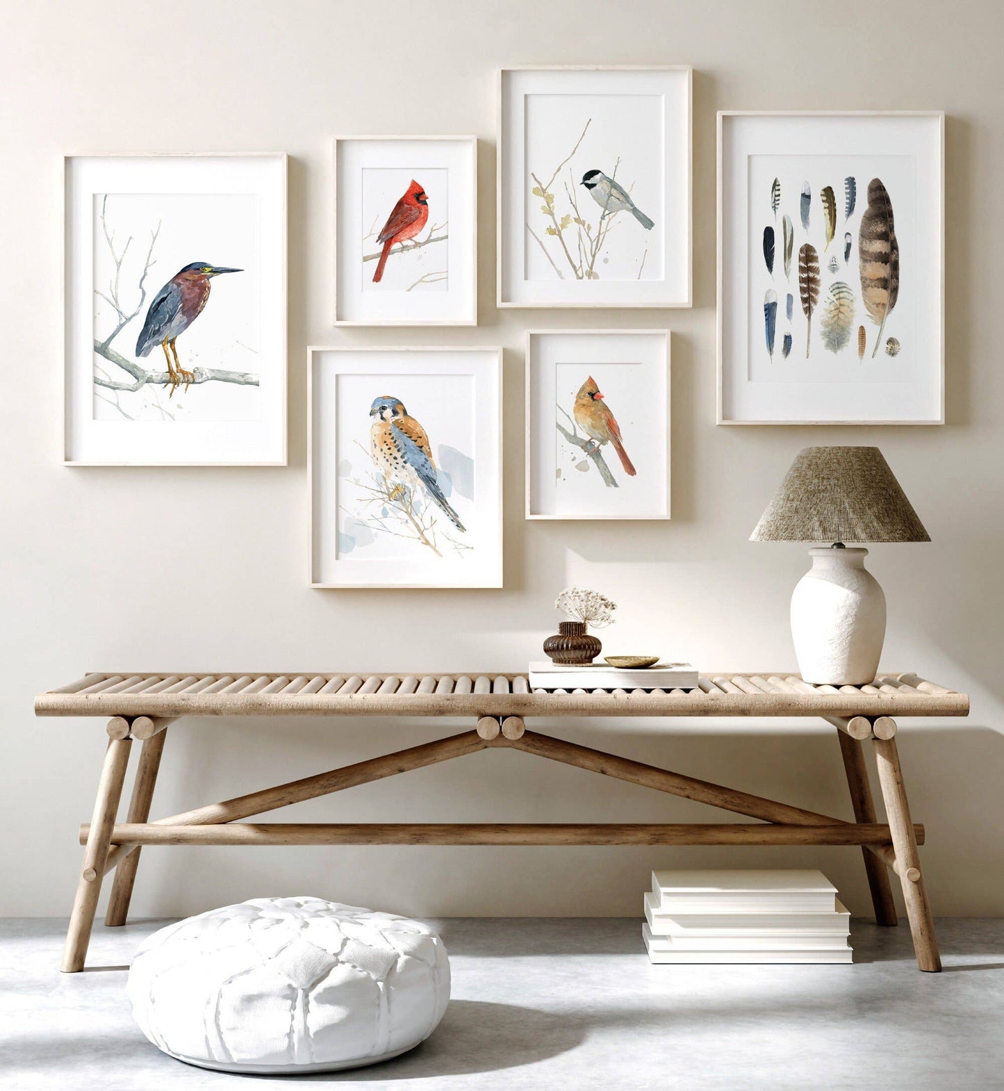 Chickadee Watercolor Print, Bird Painting