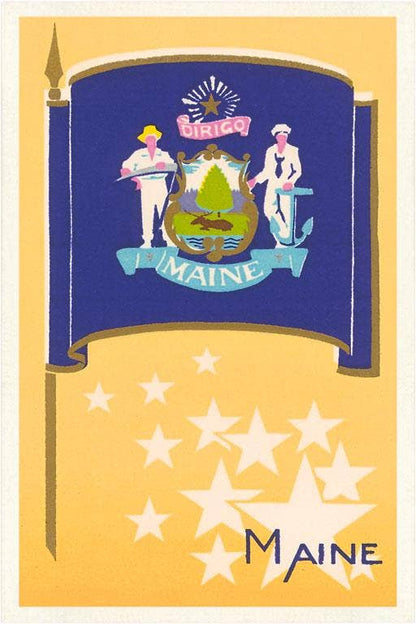 Magnet Maine State Flag