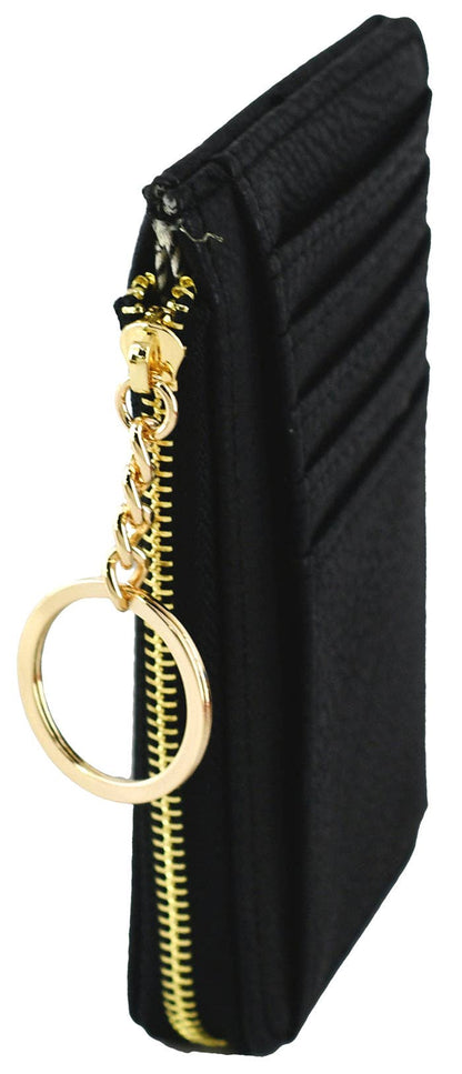 Small Faux Leather Card Holder Wallet
