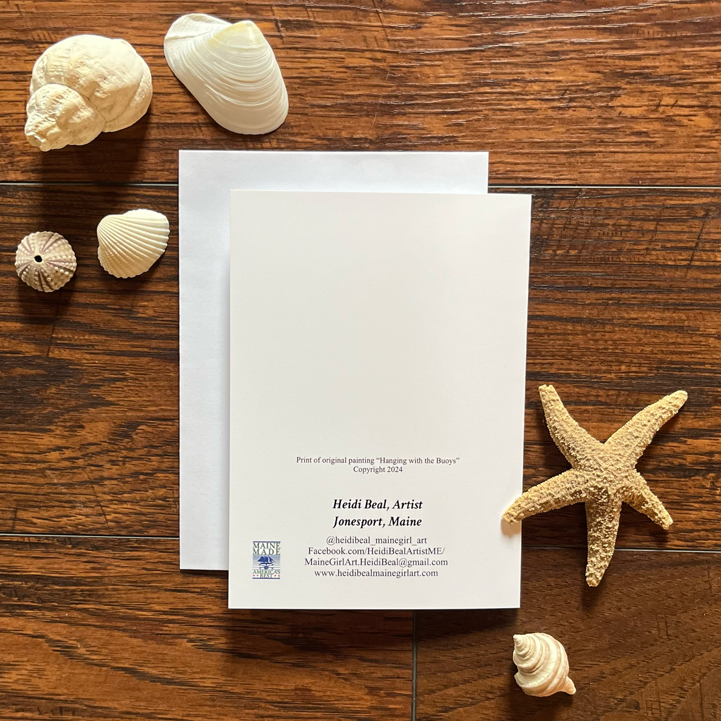 Hanging with the Buoys fine art blank greeting card