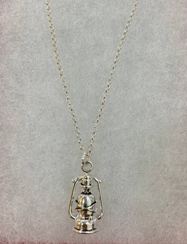 Vintage Lantern Pendant Necklace