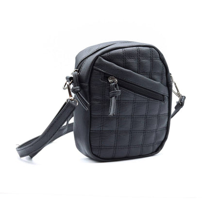 Vegan Leather Mini Quilt Crossbody bag