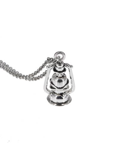Vintage Lantern Pendant Necklace