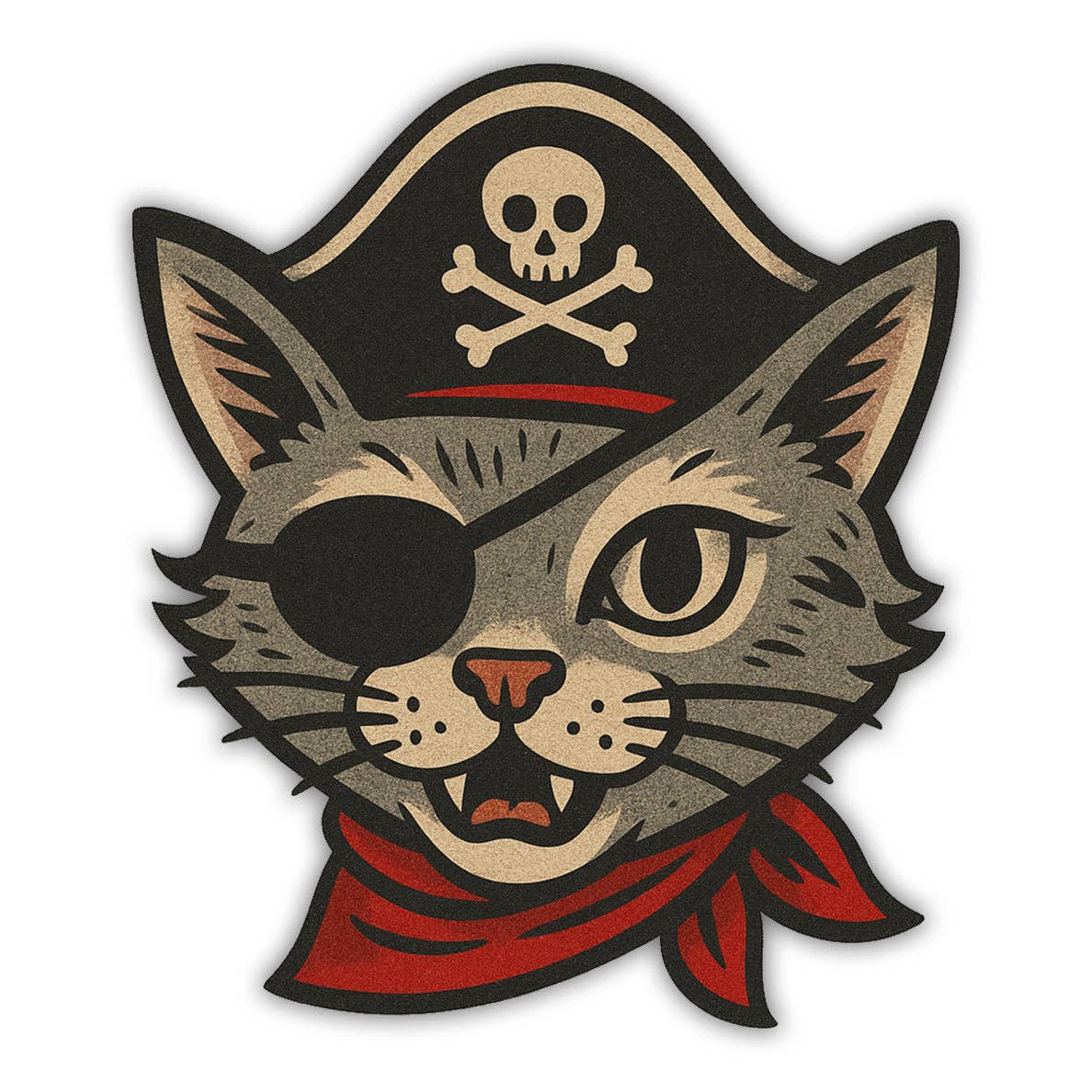 Pirate Cat Flexible Magnet
