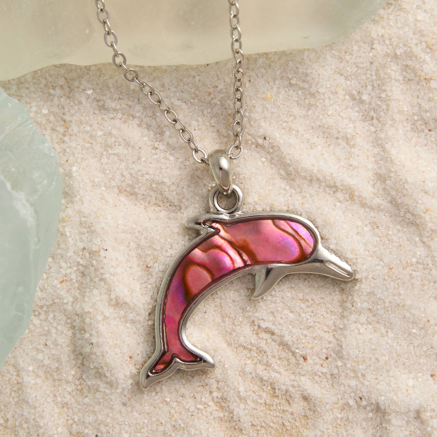 Abalone Shell Pendant Necklace Beach Jewelry