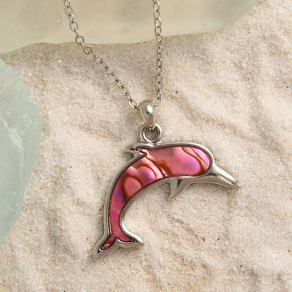 Abalone Shell Pendant Necklace Beach Jewelry